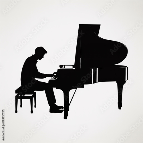man playing piano