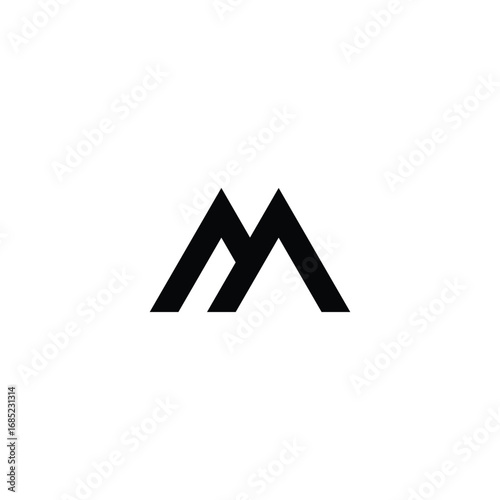 Free Download mountain geometric symbol simple logo vector - GFXLoad