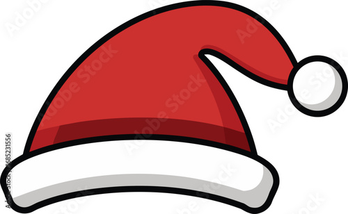 Santa Claus hat vector design. Christmas hat illustration