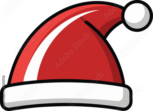 Santa Claus hat vector design. Christmas hat illustration