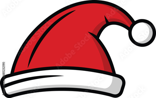 Santa Claus hat vector design. Christmas hat illustration