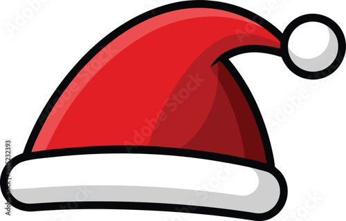 Santa Claus hat vector design. Christmas hat illustration