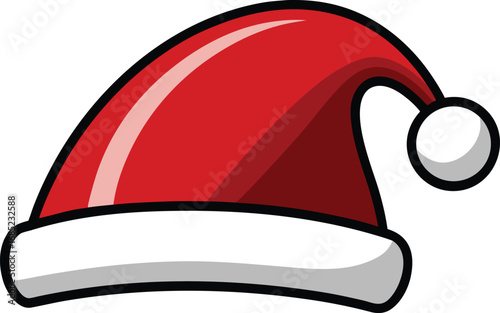 Santa Claus hat vector design. Christmas hat illustration