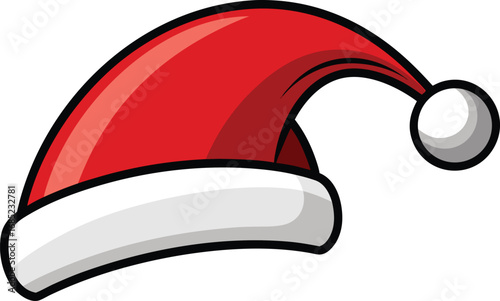 Santa Claus hat vector design. Christmas hat illustration