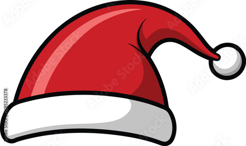 Santa Claus hat vector design. Christmas hat illustration