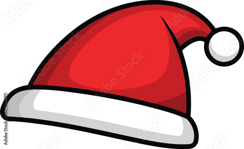 Santa Claus hat vector design. Christmas hat illustration