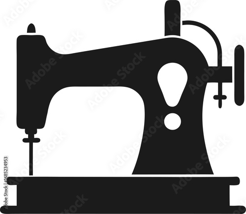 vintage sewing machine isolated