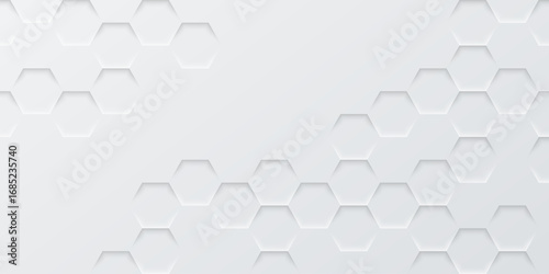 modern realistic hexagon texture gray wall abstract background
