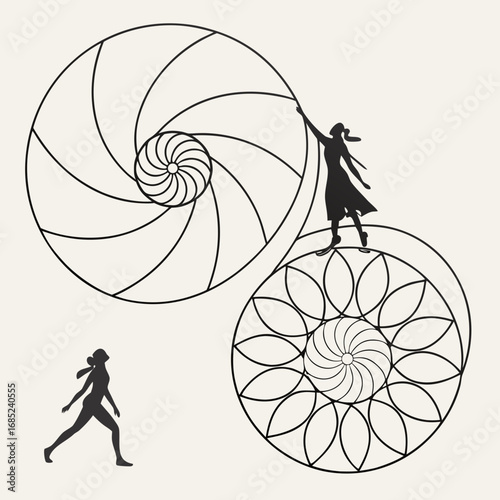 Abstract Shapes Composition
