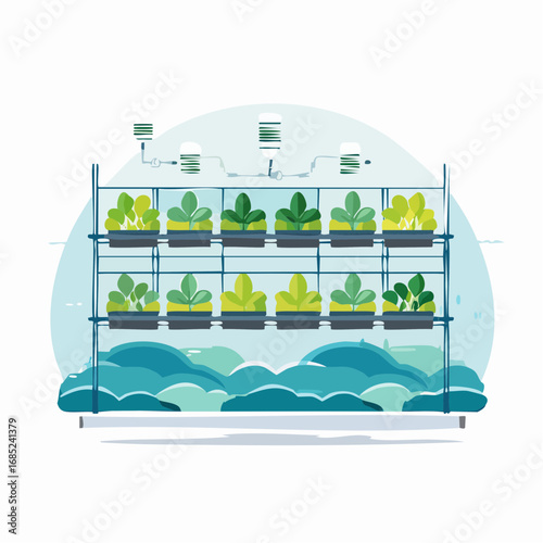 Vertical Hydroponic Farm System