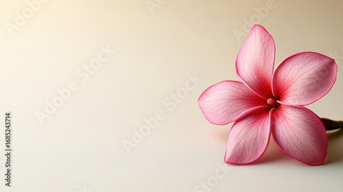 Tropical garden frangipani captivating close-up of delicate pink flowers