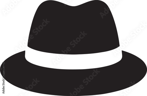 Hat silhouette vector illustration, perfect for fashion, clothing, and accessory designs.