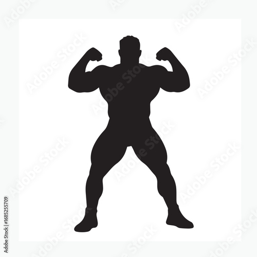 silhouette of a young man exercising