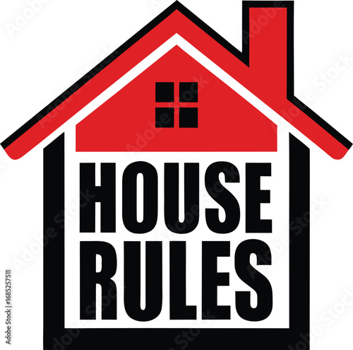House rules, home signs, house icons, rule signs, home decor