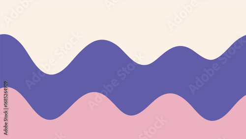 Soft Wavy Lines in Pastel and Blue Tones abstract curves
