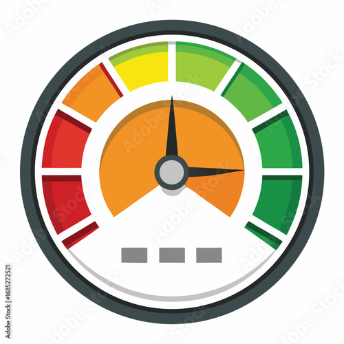 Speedometer gauge icon vector
