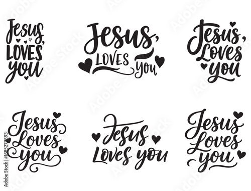  JESUS LOVES YOU TYPOGRAPHY