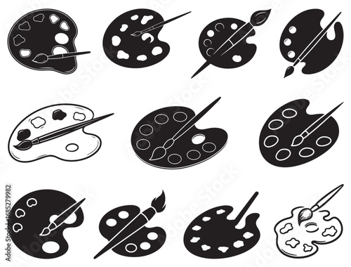 PAINT PALETTES SILHOUETTE