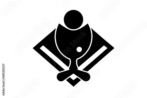 Abstract Table Tennis Logo: Dynamic Ping Pong Icon for Sports Brands & Clubs