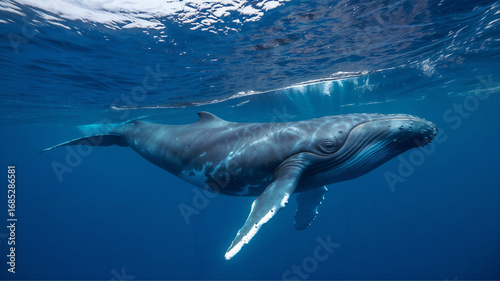 Humpback Whale Underwater: Ocean Wildlife Photography