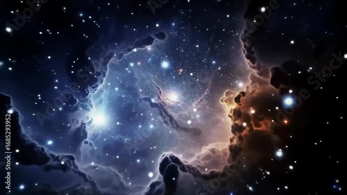 Stunning Deep Space Nebula Image: Colorful Galaxy with Stars, Cosmic Clouds, and Interstellar Dust - High-Resolution Astronomy Photo
