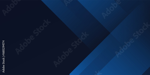 Blue black abstract background geometry shine and layer element vector for presentation design. Suit for business, corporate, institution, party, festive, seminar, and talks