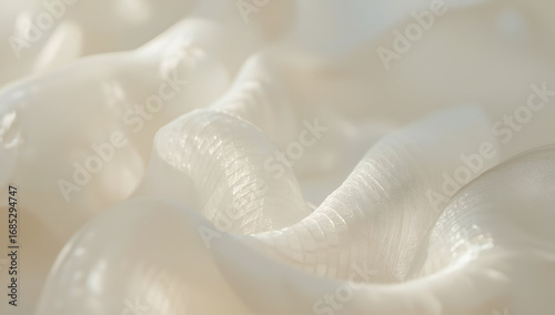 Flowing White Fabric Texture with Subtle Light and Shadow Detail