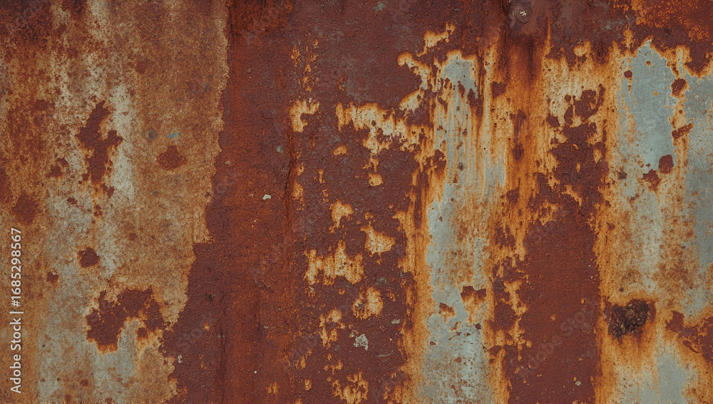 Rusty Metal Texture with Peeling Paint for Industrial Backgrounds Rusty Metal Texture with Peeling Paint for Industrial Backgrounds