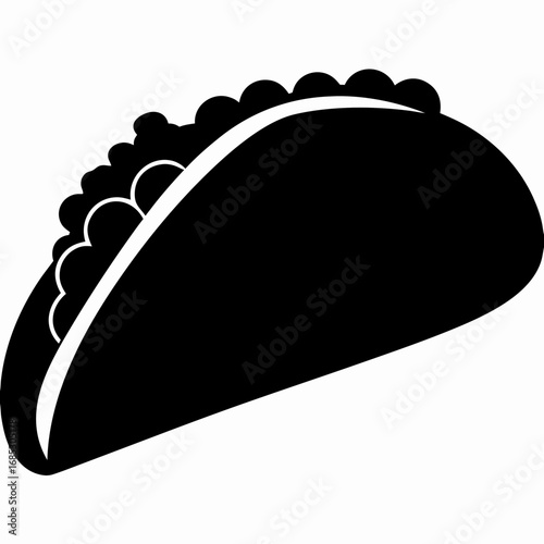 Black Taco Crunch Vector Design