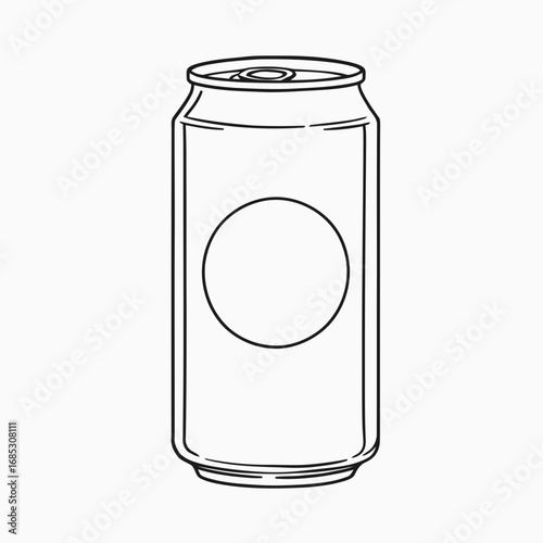 Transparent, empty glass jar with a blank label, isolated on a white background