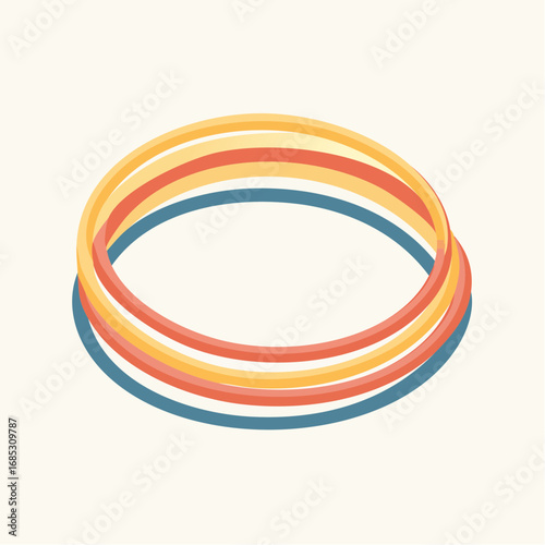 Colorful Overlapping Rings
