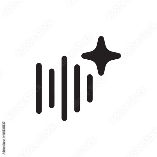 Voice ai logo design black version