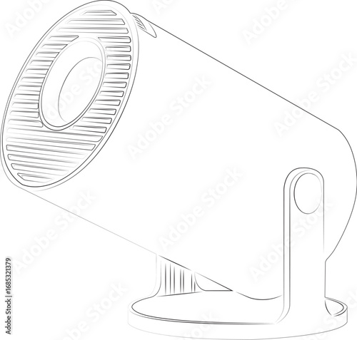 Projetor Caseiro Home Projector vector