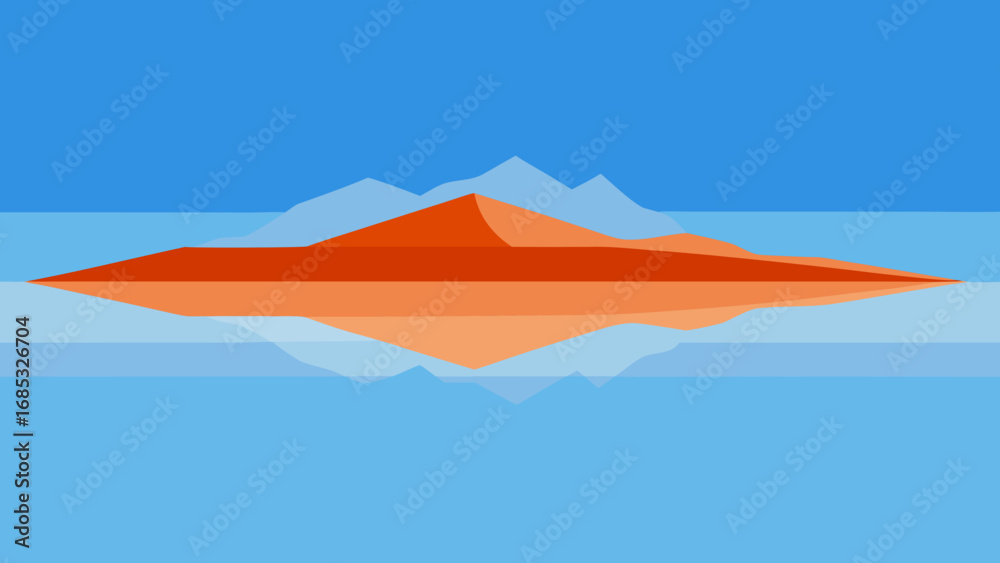 Fototapeta premium Expansive Salar de Uyuni Salt Mirror a Magical Illusion of Sky and Earth