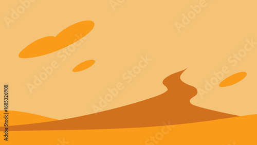 Ominous Sandstorm Engulfing a Landscape a Forceful Display of Desert Nature