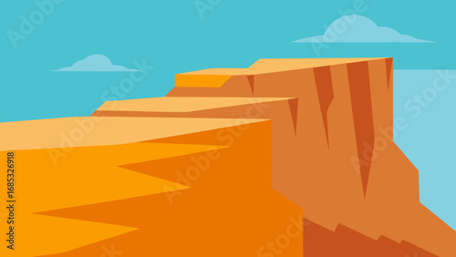 Majestic Sandstone Cliffs with Wind Erosion a Sculpted Masterpiece of Nature