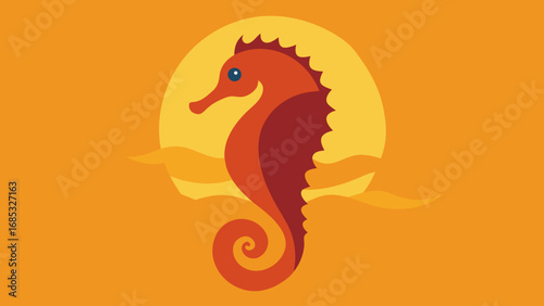 Delicate Seahorse Clinging to Coral a Charming Glimpse of Marine Nature