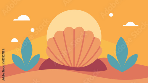 Beautiful Seashell Collection on the Beach a Treasure Trove of Coastal Nature