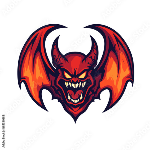 vector illustration of a halloween skull with blood