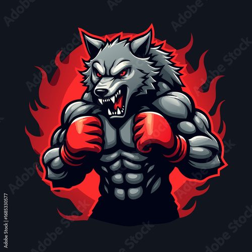 red head of a wolf