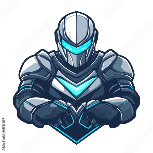 blue helmet isolated on white background