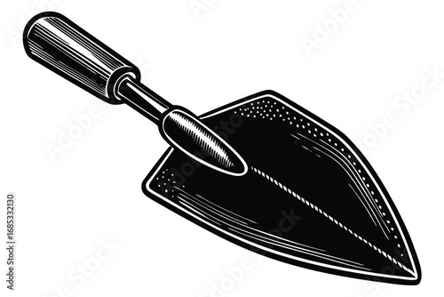 cement trowel vector