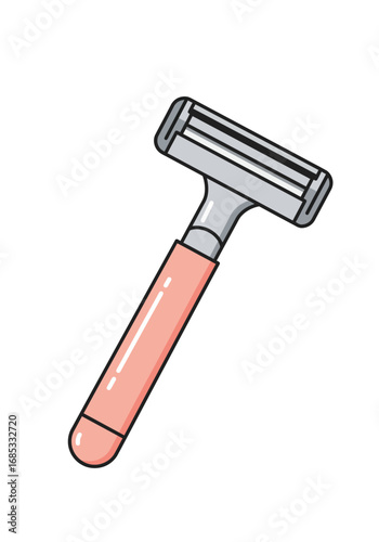 Modern pink razor for smooth skin and effortless shaving, perfect for beauty and grooming needs