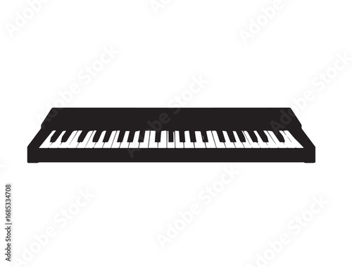 Gattar image in silhouette white background.