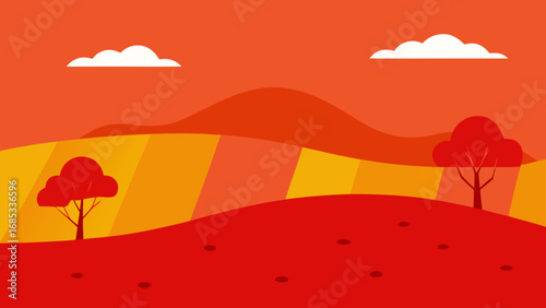 Stunning Australian Outback Scenery Depicting Rich Red Soil and Natural Beauty Art