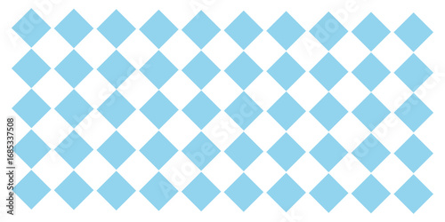 Bavarian Oktoberfest seamless pattern with blue and white rhombus Flag of Bavaria Oktoberfest blue checkered background