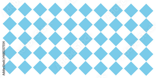 Bavarian Oktoberfest seamless pattern with blue and white rhombus Flag of Bavaria Oktoberfest blue checkered background