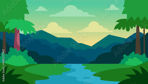 Lush Brunei rainforest a vibrant tropical ecosystem teeming with wild species