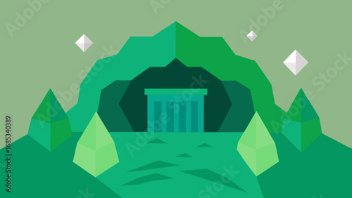 Explore Emerald Mine Natural Rock a Captivating Display of Raw Gemstones and Geological Riches