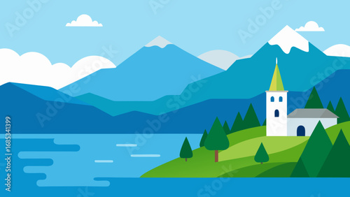 Relax by Geneva Lake Geneva with Scenic Mountain Views and Serene Blue Waters in Switzerland
